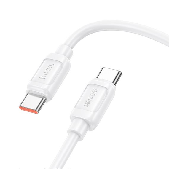 Дата кабель Hoco X115 Surpass Type-C to Type-C 240W (1m) White | Зображення 2
