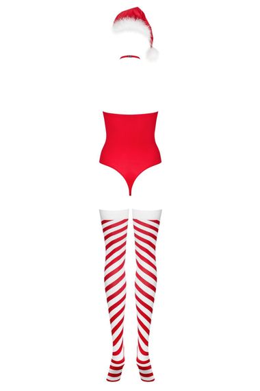 Боді Obsessive Kissmas teddy red L/XL (м'ята упаковка!!!) | Зображення 4