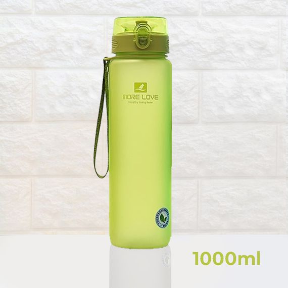 Пляшка для води CASNO 1050 мл MX-5041 More Love Зелена | Зображення 1