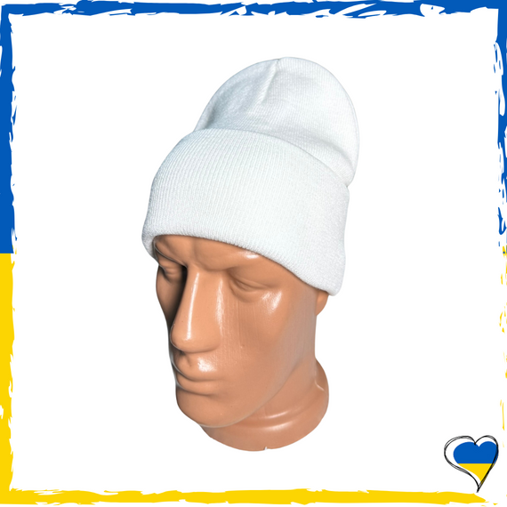 Шапка белая. Унисекс. Шапка обычная однотонная. Различные цвета. Мужская, женская, детская