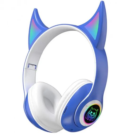 Беспроводные детские Наушники с Ушками с подсветкой с MicroSD Ear STN-25 Bluetooth | Зображення 1