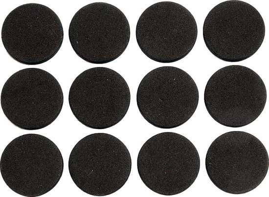 Протектор самоклеючий антиковзкий VOREL : 28мм, набір 12шт. (чорні) [60/720] VR-74820