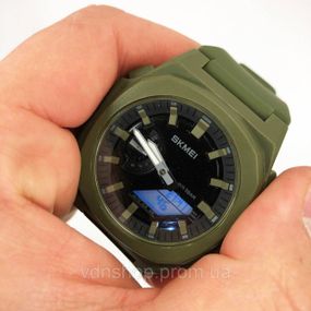 Водонепроникні годинники для риболовлі SKMEI 2091AGWT, Якісні чоловічі тактичні годинники RF-97