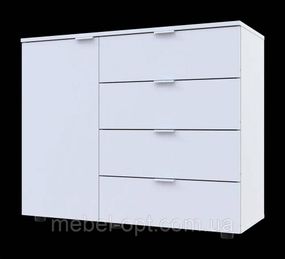 Современный комод С1 Doros Белый Ш100хГ38,1хВ81,2 см, в стиле модерн