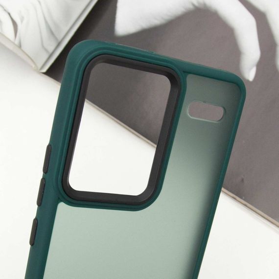 Чехол TPU+PC Lyon Frosted для Xiaomi Redmi Note 13 Pro+ Green | Зображення 3