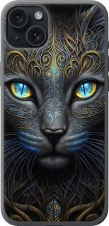 Чохол на iPhone 15 Plus Кішка із силікону FCh_003913