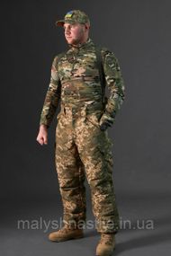 Штани зимові Taslan піксель ЗСУ на підтяжках, до -15*С