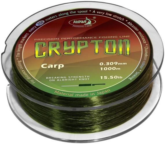 Волосінь Katran Crypton Carp 1000m (хамелеон) 0.309mm 15.5lb/7.03kg