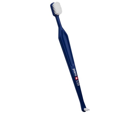 Зубна щітка м’яка paro® toothbrush S39 з монопучковою насадкою, темно-синя