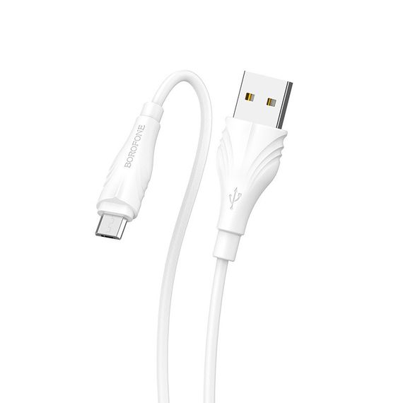 Дата кабель Borofone BX18 Optimal USB to MicroUSB (2m) Білий