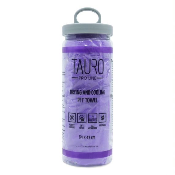 Полотенце для собак и котов Tauro Pro Line, 64 х 43 см, фиолетовый