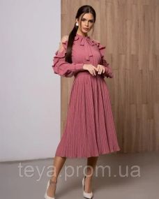 Платье для женщин цвет темно-розовый размер S FI_001174