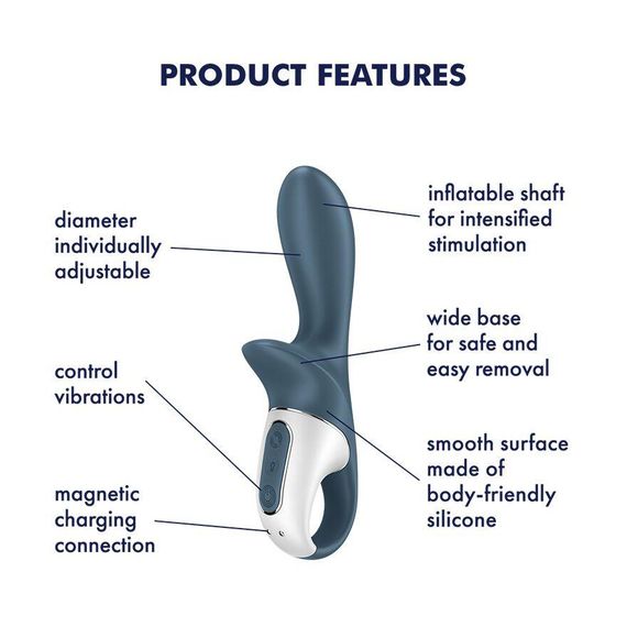 Анальний вібратор Satisfyer Air Pump Booty 2, надувається | Зображення 3