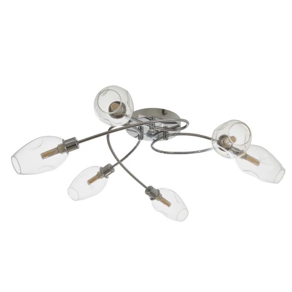 Люстра потолочная галогенная в спальню G9 60W CH (LK-659C/6)