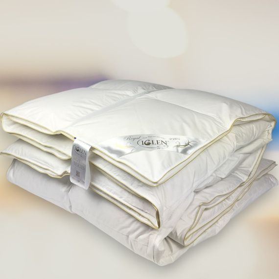 Ковдра пухова зі 100% сірим пухом Royal Series Climate-comfort IGLEN 110х140 (11014010GRS) | Зображення 1