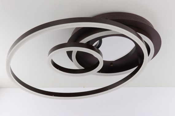 Люстра світлодіодна стельова LED світильник для квартири на стелю лед з пультом 25629 Коричневий 10х50х56 см. | Зображення 7