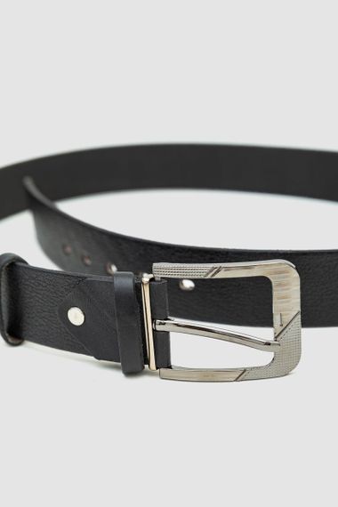 Ремінь чоловічий, колір чорний, 196R40U1W21 | Зображення 3