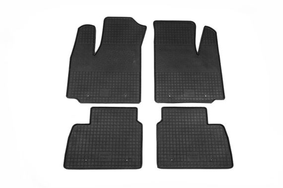 Резиновые коврики (4 шт, Polytep) для Fiat Doblo II 2005-2010 гг | Зображення 1