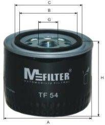 Фільтр масляний двигуна VOLVO (вир-во M-filter) MFILTER TF54 на VOLVO 340-360 (343, 345)