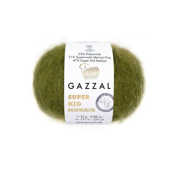 Super Kid Mohair № 64402 Gazzal Турецька пряжа для в'язання нитки кід мохер 64402