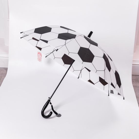 Класична дитяча парасолька-тростина напівавтомат з поліестеру 8 спиць діаметр 82 см Чорна HP-23-9B | Зображення 6