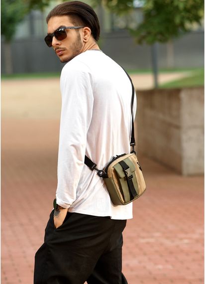 Чоловіча сумка Sambag TEL Хакі 17 х 17 х 6 см (70151019m) | Зображення 5