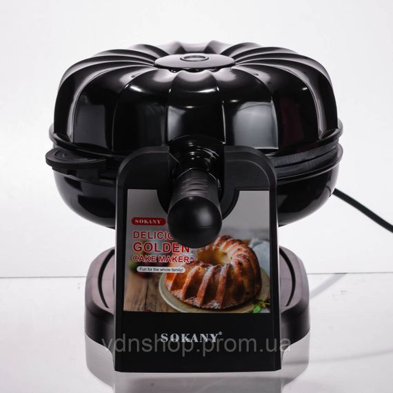 Кексниця електрична 1800 Вт з антипригарним покриттям 37×17×18 (см) Чорна SK-BBQ-837 | Зображення 4