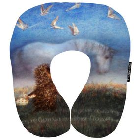Подушка дорожня Ёжик в тумане 32x30 см (DOP_16J105)
