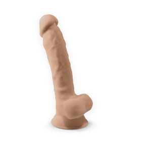 Фалоімітатор SilexD Tomas Flesh (MODEL 1 size 9in), двошаровий, силікон + Silexpan, діаметр 4,9см