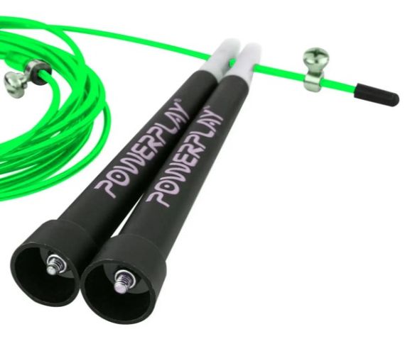 Скакалка швидкісна PowerPlay 4202 Ultra Speed Rope Зелена 2,9 м (PP_4202_Green) | Зображення 2