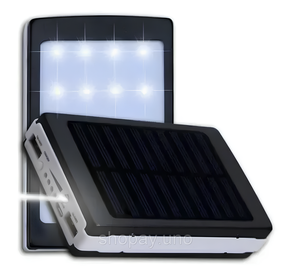Портативное зарядное устройство с фонариком Solar Power Bank 50000 mAh | Зображення 3