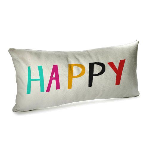 Подушка для дивану оксамитова Happy 50x24 см (52BP_17NG035_WH)