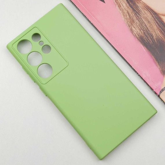 Чохол TPU GETMAN Liquid Silk Full Camera для Samsung Galaxy S24 Ultra Зелений / Pistachio | Зображення 2