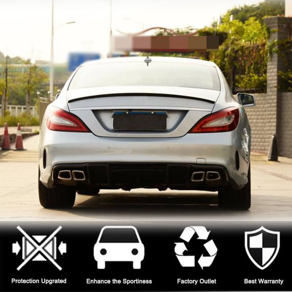 Спойлер V5 (для SD, Карбон) для Mercedes CLS C218 2011-2018 гг | Зображення 2