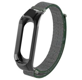 Нейлоновий ремінець Primo для фітнес-браслета Xiaomi Mi Band 3 - Black&Army Green