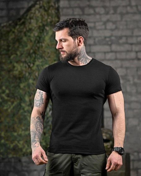 Трикотажна мілітарі футболка любов носить піксель чорний ДЛ6517 | Зображення 1