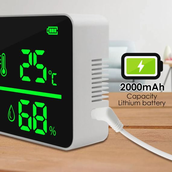 TK336PLUS — цифровий вимірювач рівня звуку з великим LED-екраном та функцією термогігрометра | Зображення 7