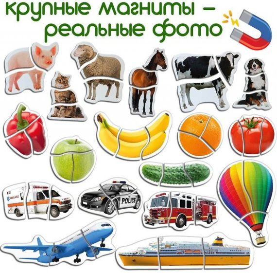 Набір магнітних пазлів Magdum "Baby puzzle" ML4031-62 EN | Зображення 6