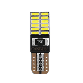 Автолампа світлодіодна T10/W5W, цоколь W2.1x9.5d, 4014 х 24 smd, білий, 12 В, обманка, біполярна