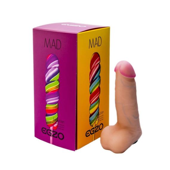 Вибратор реалистичный EGZO MAD Ciberskin Furious Lover на батарейках sexstyle | Зображення 1