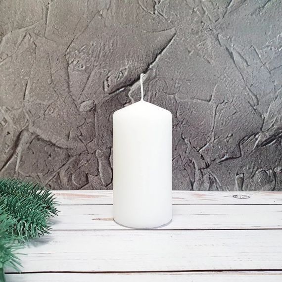 Свічка столова циліндр Bispol AURA Candles sw60/120-090 Білий | Зображення 8