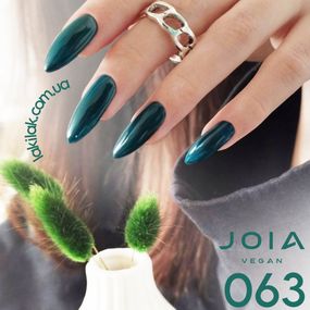 Гель-лак JOIA vegan 063 темный изумруд, 6 мл