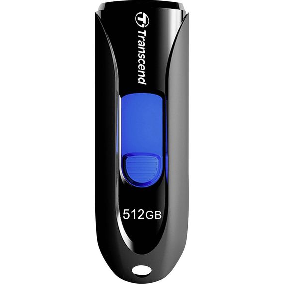 USB флеш накопичувач Transcend 512GB JetFlash 790 Black USB 3.1 (TS512GJF790K) | Зображення 1