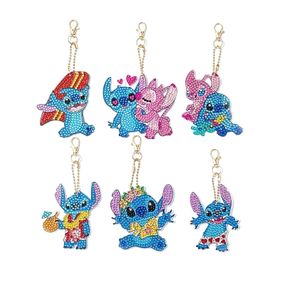 Набір брелків алмазна викладка "Стіч" BR44, 6 шт, з інструментами