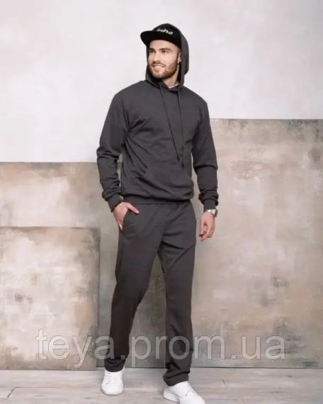 Спортивные штаны цвет темно-серый размеры S, L, XL, M, XXL, 3XL FI_004415 | Зображення 3