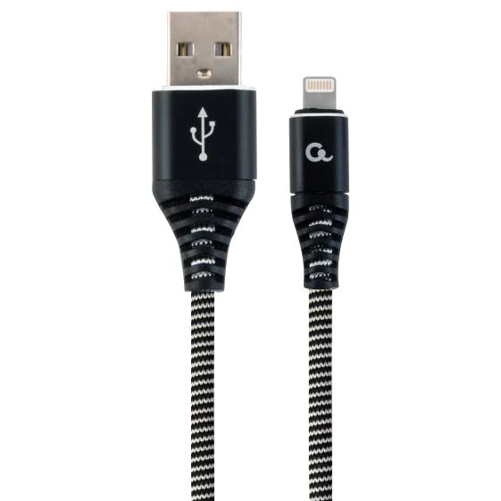 Cablexpert CC-USB2B-AMLM-1M-BW USB A - Lightning 1м Кабель