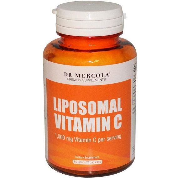 Витамин C Dr. Mercola Liposomal Vitamin C 1000 mg 60 Licaps Caps