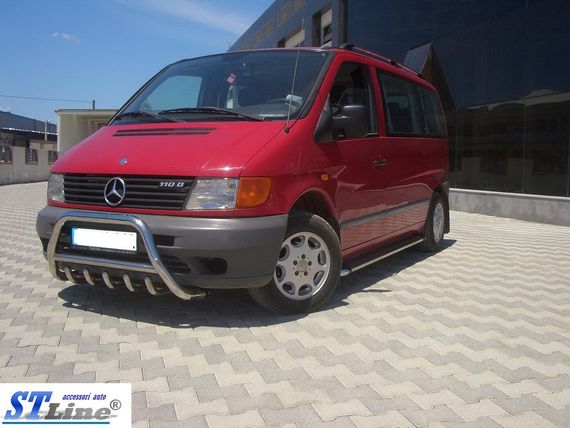 Кенгурятник WT003/4 (нерж.) без надписи, 60мм для Mercedes Vito W638 1996-2003 гг | Зображення 4