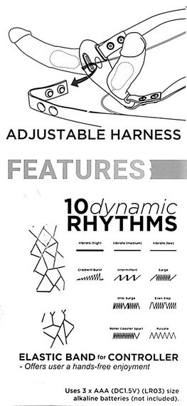 Жіночий страпон - Double Thruster sexstyle | Зображення 8