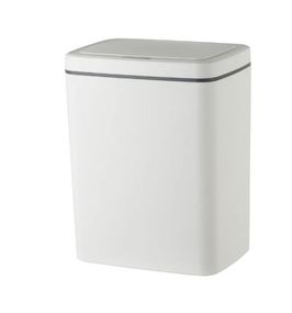 Відро для сміття сенсорне прямокутне Mixxus WAVE-TC0110 White 10 л біле (MI7073)